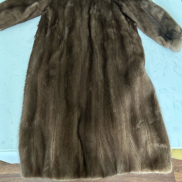 Real Mink Fur Coat (Weiss) - Picture 3 of 6